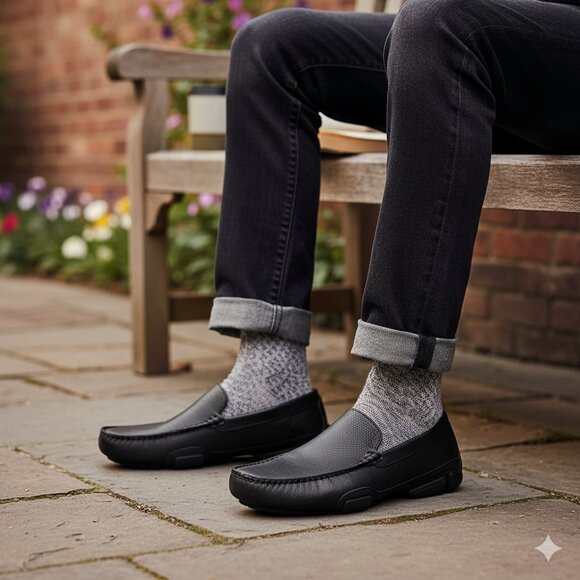 Men’s Kenneth Cole Reaction Loafers Size 10.5 – Black – Stylish & Comfortable - Picture 5 of 7